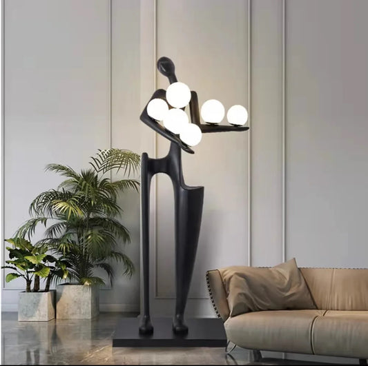 Nordic Modern figure sculpture luxury floor lamp humanoid art