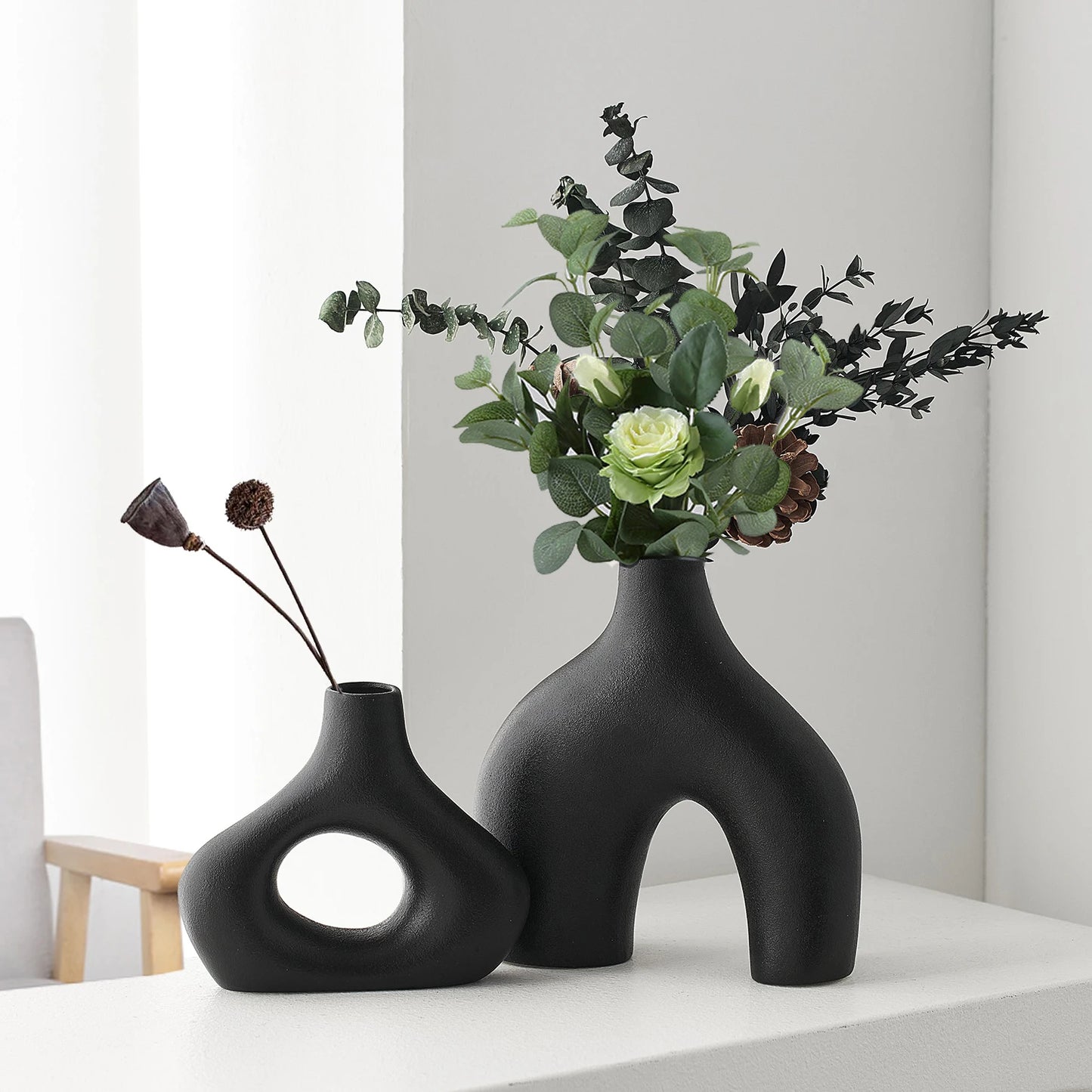 Nordic Ceramic Decorative Vase Set