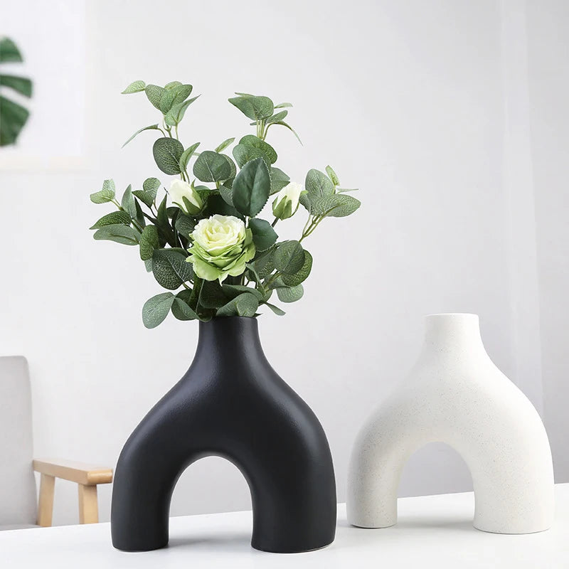 Nordic Ceramic Decorative Vase Set